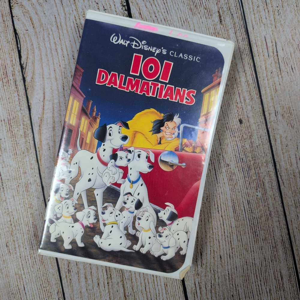 Walt Disney's 101 Dalmatians black diamond VHS Tape‎ Classic Movie Collectible
